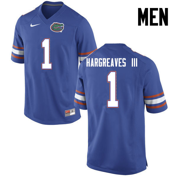 Men Florida Gators #1 Vernon Hargreaves III College Football Jerseys-Blue